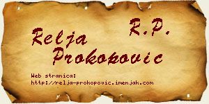 Relja Prokopović vizit kartica